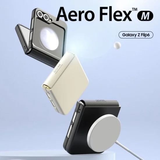 Cover Samsung Z Flip 6 Aero Flex Magsafe Case With Dual Layer Protection Araree - Black
